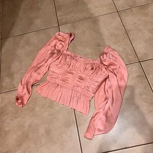 Light Pink Ulla Johnson Long Sleece Blouse